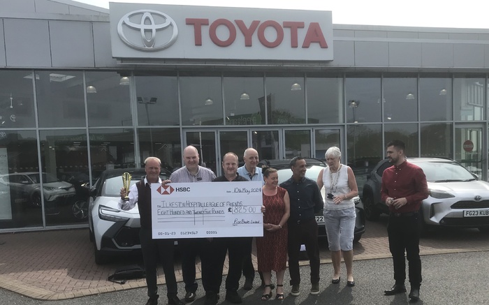 '. League of Friends say ‘thank you’ to Ron Brooks Toyota.'